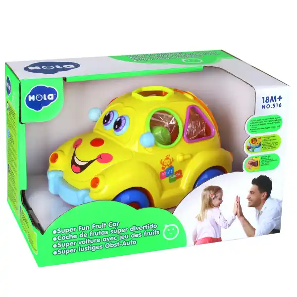 Музыкальная машинка сортер "Весёлый фруктовый автомобиль"