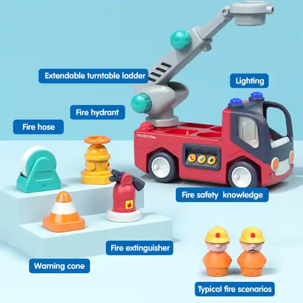 Игрушка "Пожарная машина" с музыкой и светом