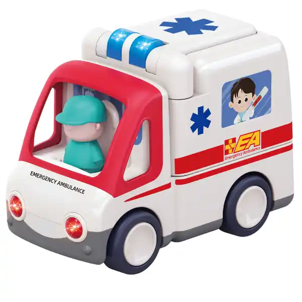 Masinuta „Ambulanta” cu efecte luminoase și sonore