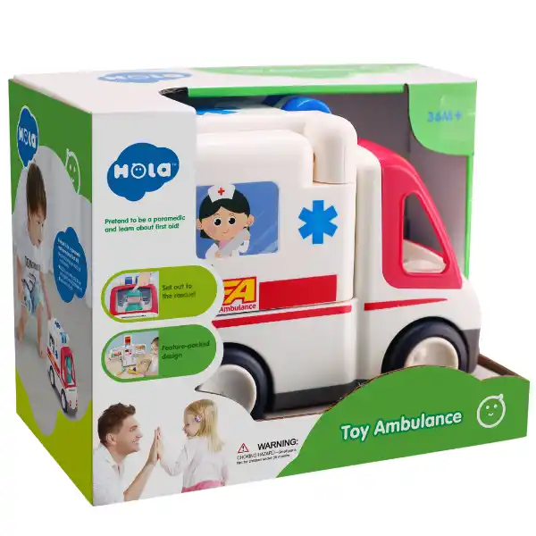 Masinuta „Ambulanta” cu efecte luminoase și sonore