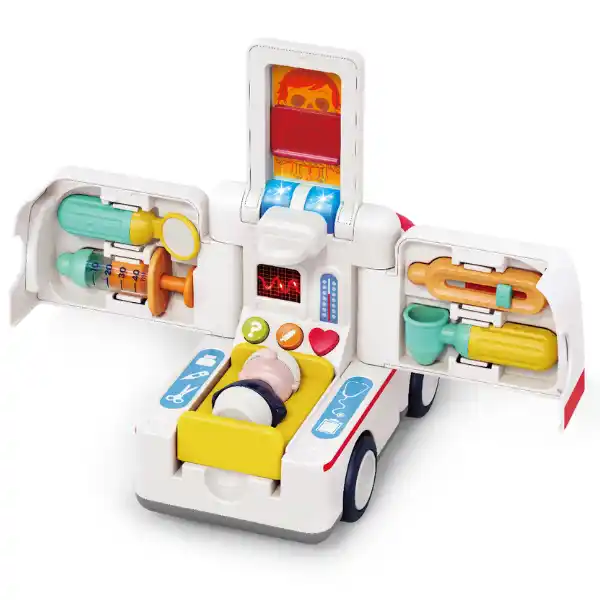 Masinuta „Ambulanta” cu efecte luminoase și sonore