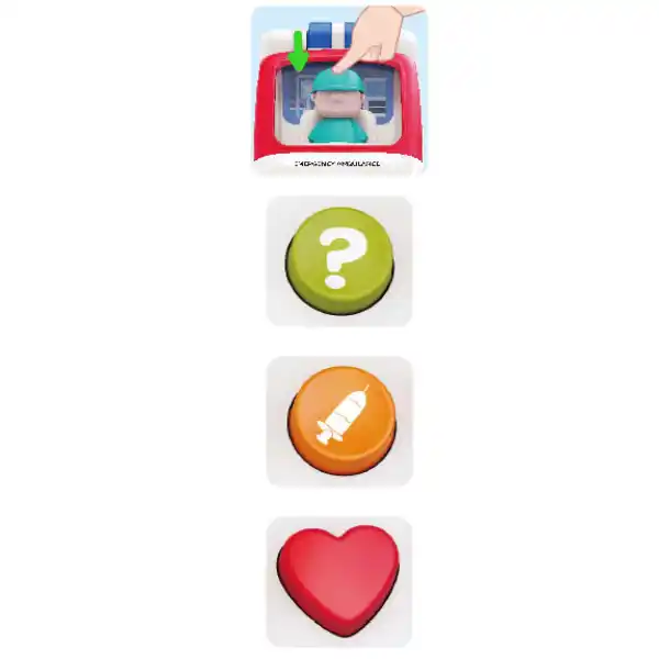 Masinuta „Ambulanta” cu efecte luminoase și sonore