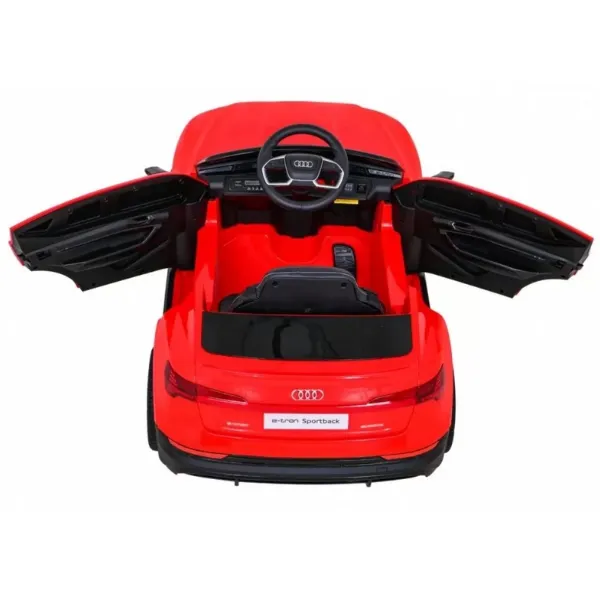 Masinuta electrica AUDI E-TRON SPORTBACK, 12V7Ah, motor 390 x 4, roti EVA, scaun din piele
