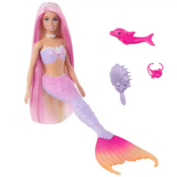 Set de joacă "Sirena care își schimbă culoarea", cu accesorii