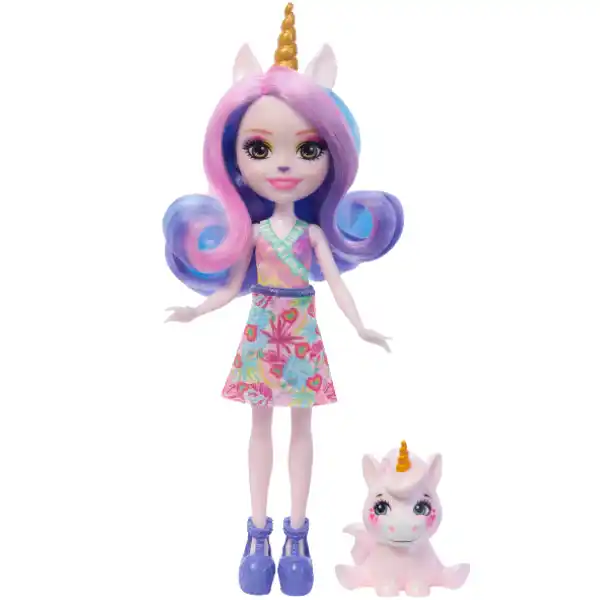 Papusa Enchantimals "Ulia Unicorn și Pacifica"