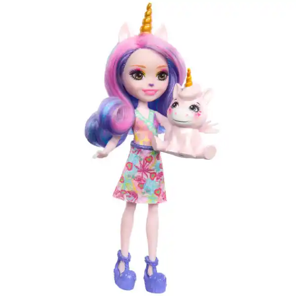 Papusa Enchantimals "Ulia Unicorn și Pacifica"