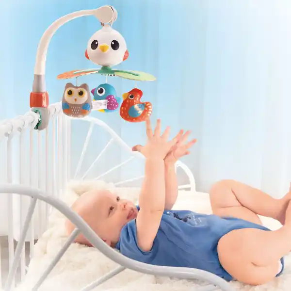 Музыкальная игрушка для детской кроватки «Карусель с птичками»