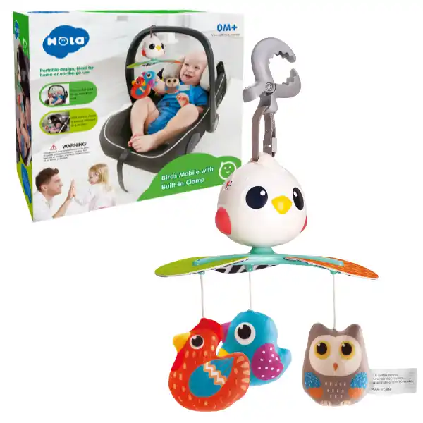 Музыкальная игрушка для детской кроватки «Карусель с птичками»