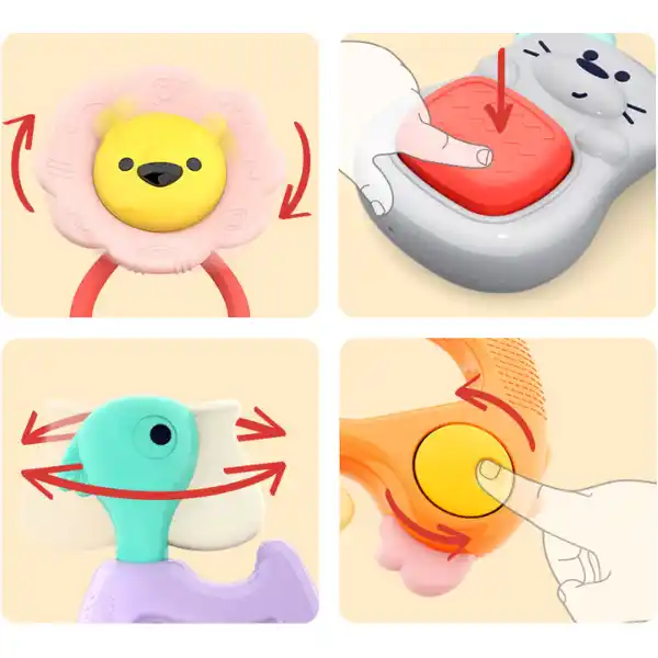 Набор погремушек "Лесные друзья", 5 моделей