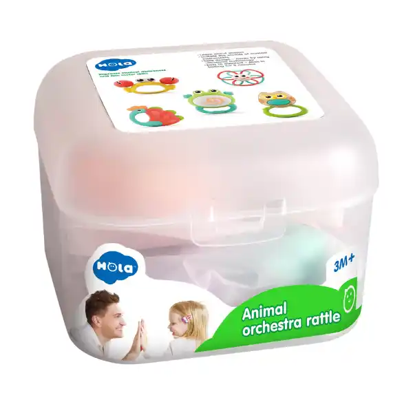 Набор погремушек "Оркестра зверушек", 5 моделей