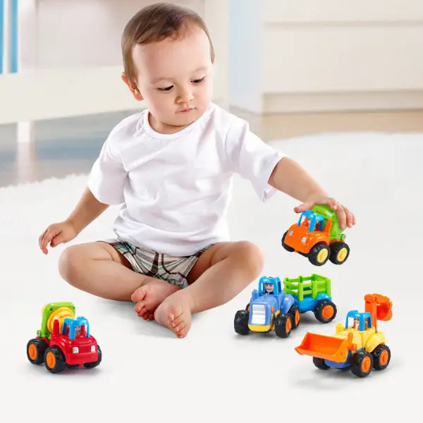 Set de mașinuțe "Fermă și sat", 4 modele