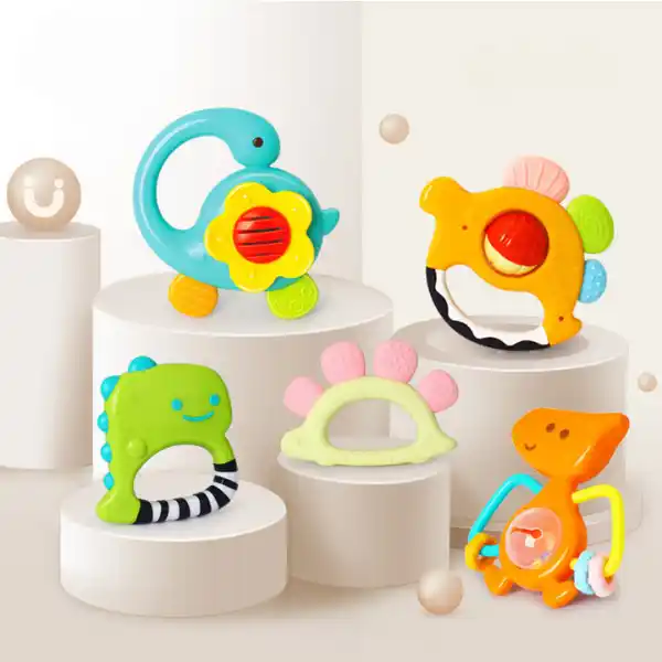 Набор погремушек "Динозавры", 5 моделей