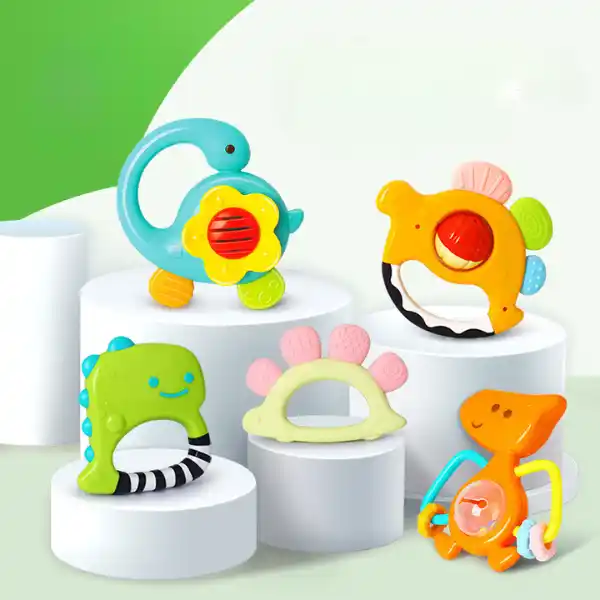 Набор погремушек "Динозавры", 5 моделей