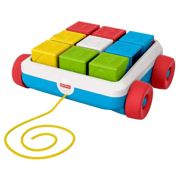 Jucărie de tras, cu set de construcție, 9 elem.