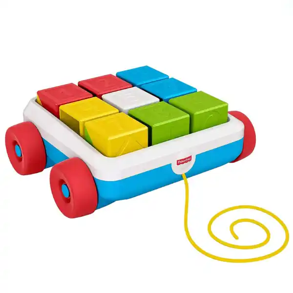 Jucărie de tras, cu set de construcție, 9 elem.