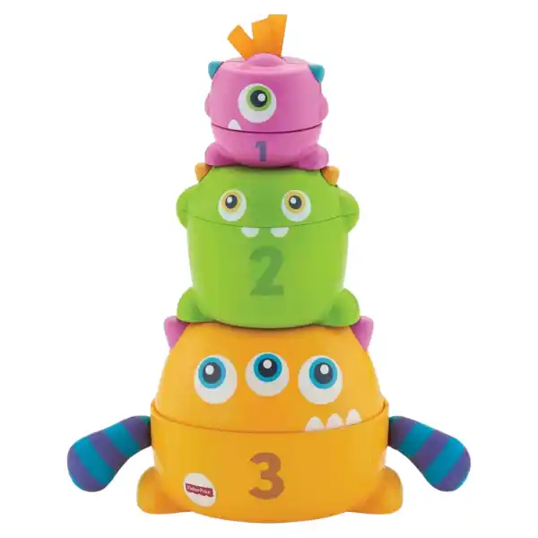 Пирамидка 2 в 1 "Монстрики"