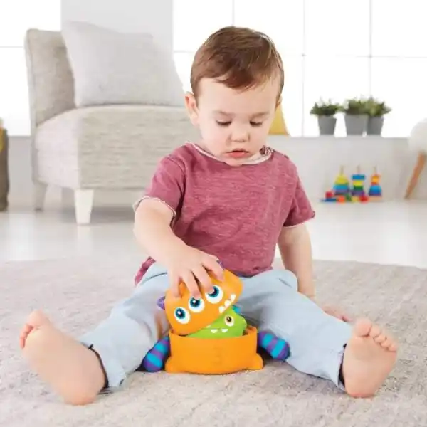 Пирамидка 2 в 1 "Монстрики"