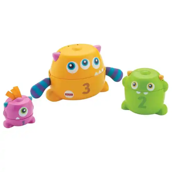 Пирамидка 2 в 1 "Монстрики"