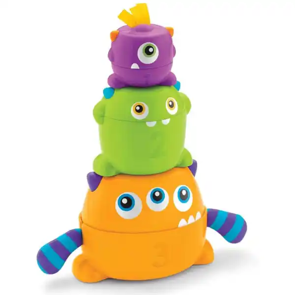 Пирамидка 2 в 1 "Монстрики"