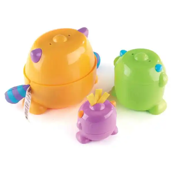 Пирамидка 2 в 1 "Монстрики"