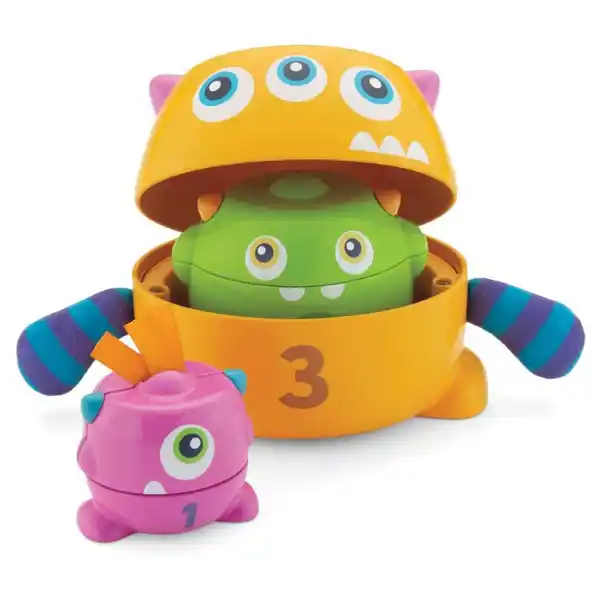 Пирамидка 2 в 1 "Монстрики"