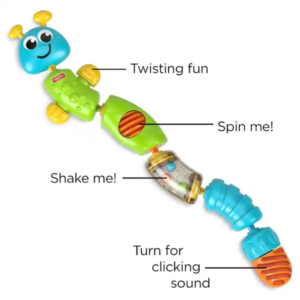Погремушка конструктор "Гусеница"