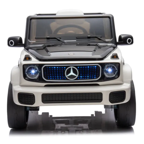 Masinuta electrica MERCEDES BENZ EQG, 12V9Ah, motor 550Wx2, roți EVA, scaune din piele