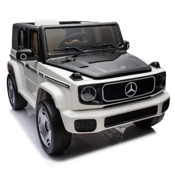Masinuta electrica MERCEDES BENZ EQG, 12V9Ah, motor 550Wx2, roți EVA, scaune din piele