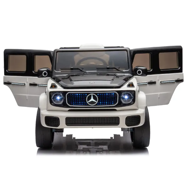 Masinuta electrica MERCEDES BENZ EQG, 12V9Ah, motor 550Wx2, roți EVA, scaune din piele