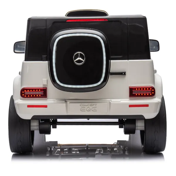 Masinuta electrica MERCEDES BENZ EQG, 12V9Ah, motor 550Wx2, roți EVA, scaune din piele