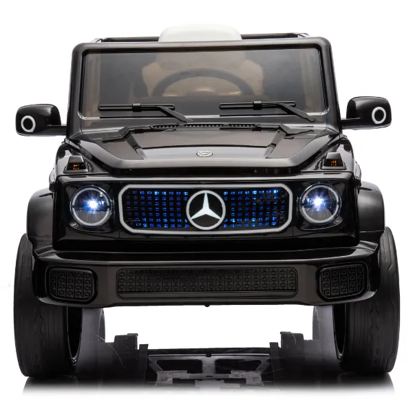 Masinuta electrica MERCEDES BENZ EQG, 12V9Ah, motor 550Wx2, roți EVA, scaune din piele