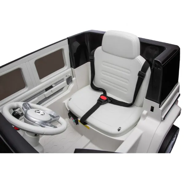 Masinuta electrica MERCEDES BENZ EQG, 12V9Ah, motor 550Wx2, roți EVA, scaune din piele