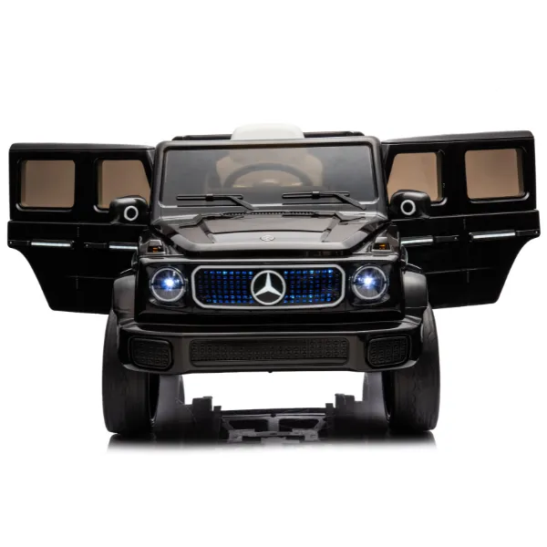Masinuta electrica MERCEDES BENZ EQG, 12V9Ah, motor 550Wx2, roți EVA, scaune din piele