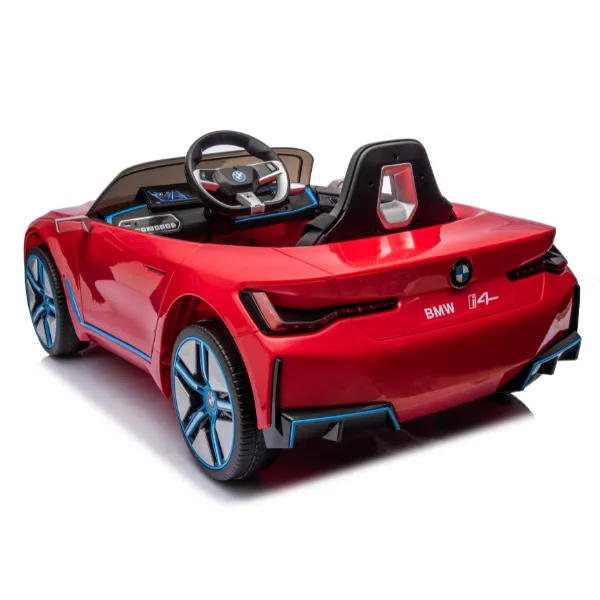 Masinuta electrica BMW I4, 12V7Ah, motor 390Wx2, roți EVA