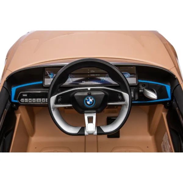 Masinuta electrica BMW I4, 12V7Ah, motor 390Wx2, roți EVA