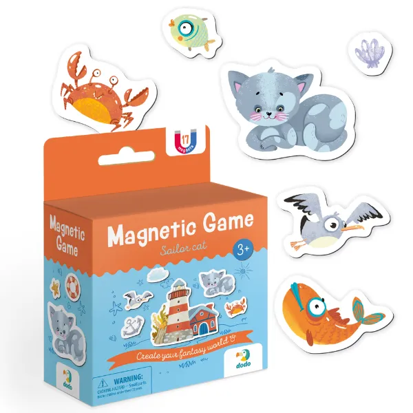 Cumpara  Jocuri de masă și puzzle-uri - Магнитная игра «Котик морячок», 17 элем...