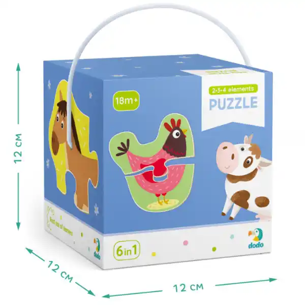 Puzzle 6 in 1 „Animale domestice”