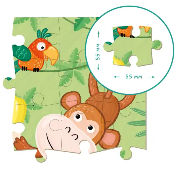 Puzzle „Maimuțică”, 16 elem.