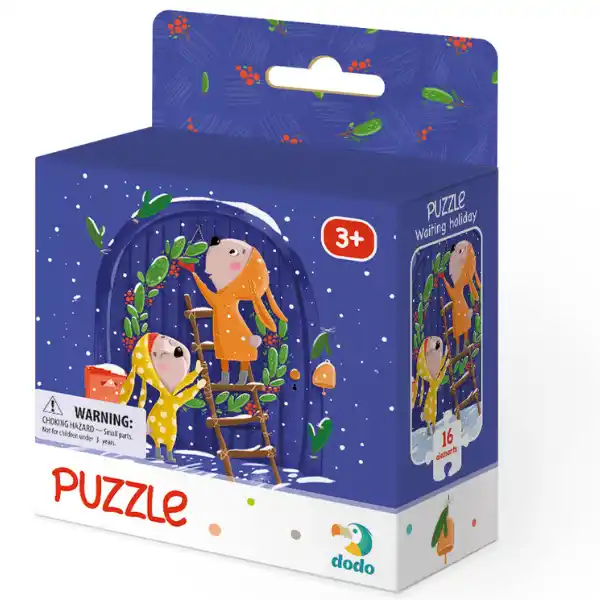Puzzle „În așteptarea sărbătorii”, 16 elem.