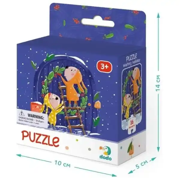Puzzle „În așteptarea sărbătorii”, 16 elem.
