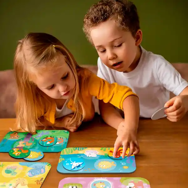 Joc de masă loto „Animalele și habitatele lor”