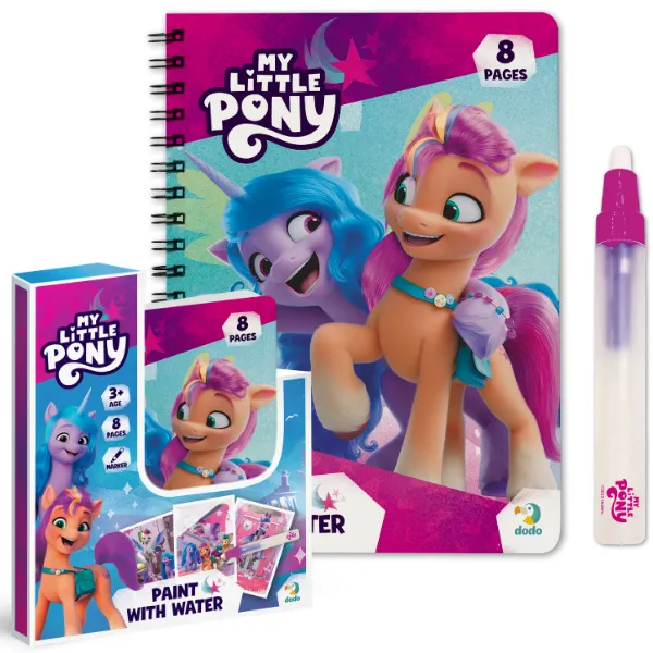 Set de colorat cu apă „Poni”, seria My little pony, 8 pagini