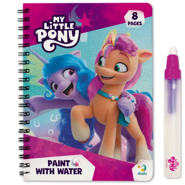 Set de colorat cu apă „Poni”, seria My little pony, 8 pagini