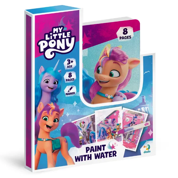 Set de colorat cu apă „Poni”, seria My little pony, 8 pagini