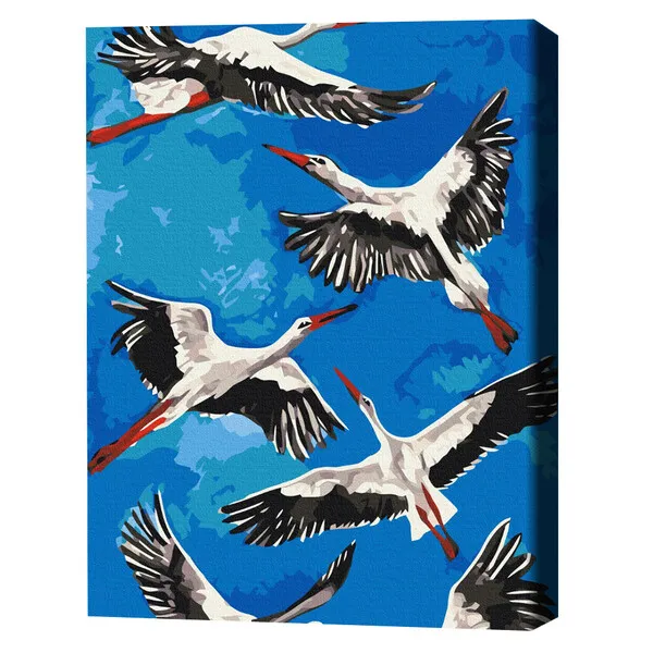 Pictură pe numere 40*50 cm (în cutie) – Berze