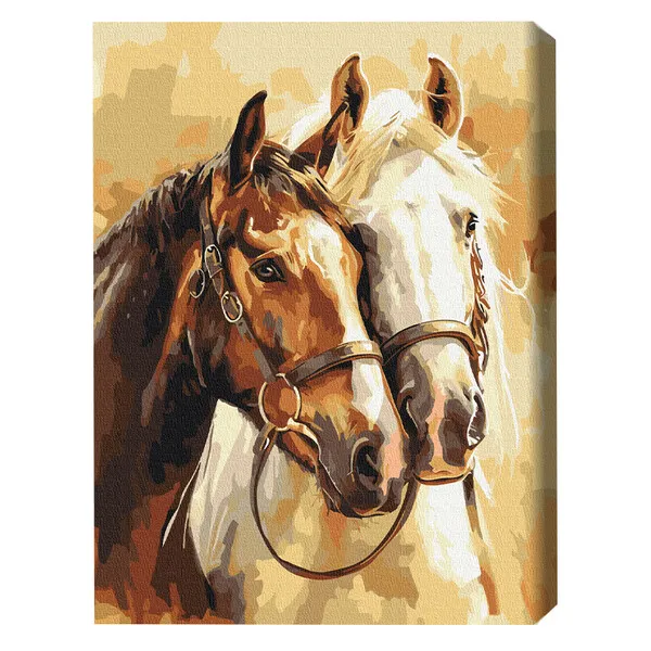 Pictură pe numere 40*50 cm (în cutie) – Cai nobili