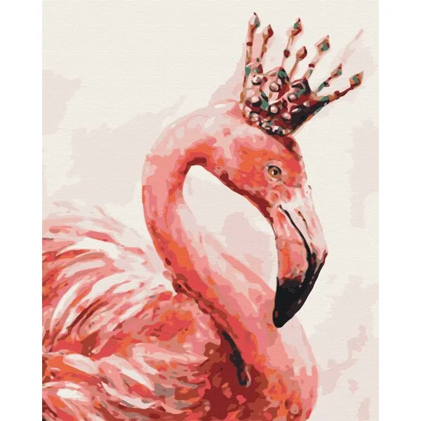 Pictură pe numere 40*50 cm (în cutie) – Flamingo regal