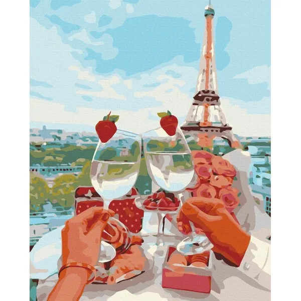 Pictură pe numere 40*50 cm (în cutie) – Parisul strălucitor