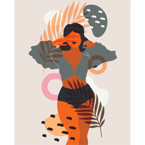 Pictură pe numere 40*50 cm (în cutie) – Manifest al frumuseții feminine