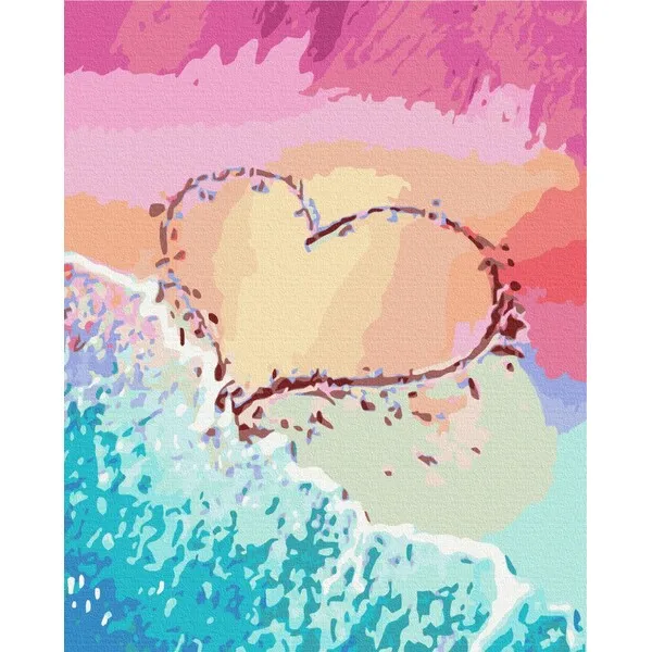 Pictură pe numere 40*50 cm (în cutie) – Dragoste pe litoral